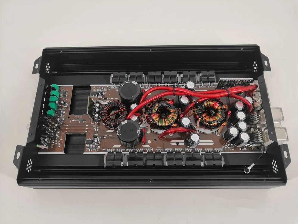product class d car amplifier 1500wrms with integrated equalizers and crossovers of big power amplifier-0