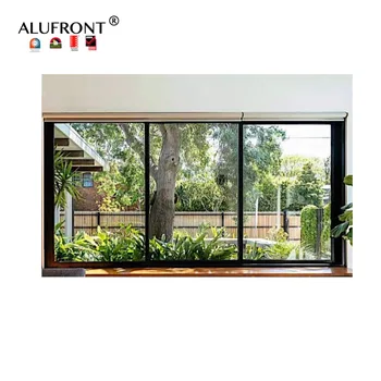 ALUFRONT NFRC Florida Hurricane Impact Resistant Arch Fixed Big Picture Window Anti Stealing Customizable Glass windows for Home