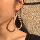 Earrings New 2021 Trendy Trendwomen Party Pearl Hoopbig Hoop Large Earrings Jewelry