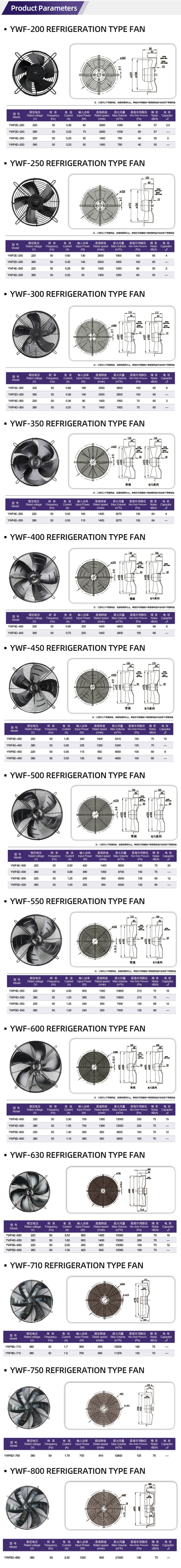 Condensing Unit, YWF6E/6D, 500, Axial, Plastic - detail 8