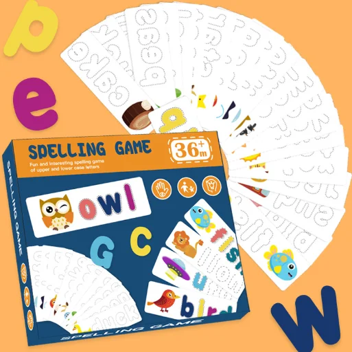 Hot Sale Magic Spell Word English Letter Recognition Jigsaw Puzzle Game Educational Toy Game