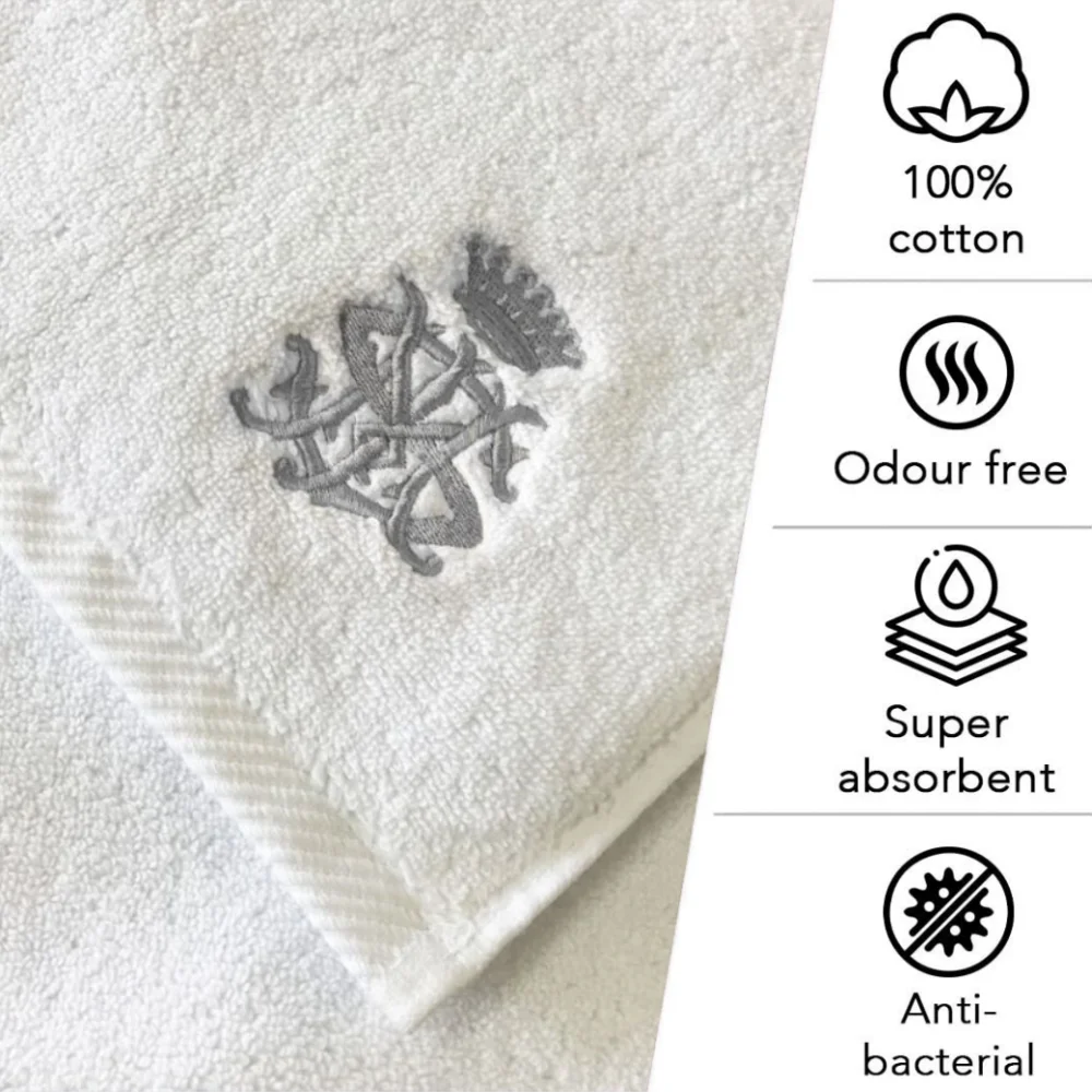 Classic Turkish cotton towel large white towel custom spa hand bath towel