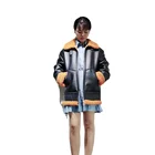 Leather Coat High Quality Medium Long Leather Fur Jacket Faux Fur Leather Coat For Women And Ladies