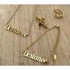 Name Personalized Jewelry Custom Name Plate Personalized Custom Nameplate Name Pendant Stainless Steel Jewelry Necklace