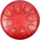 Drum Manufacturer Supply The 6inches 8tones Percussion-instrument Steel Tongue Drum Hand Pan Tank For Yoga