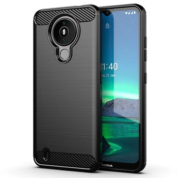 Cheap Price For nokia 1.4 Shell Shockproof Carbon Fiber Silicone Phone Back Cover For nokia 1.4 Phone Case