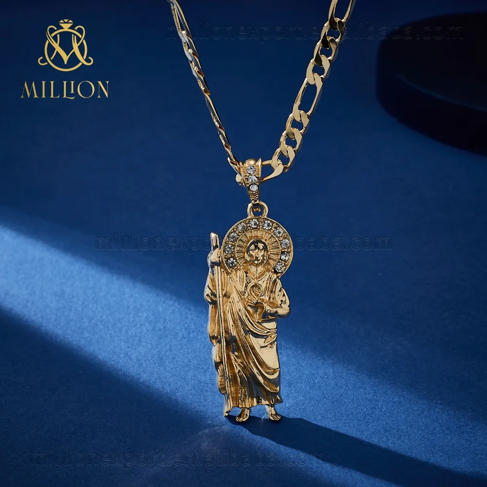 Rx169 18k Gold Plated Zircon St Jude 