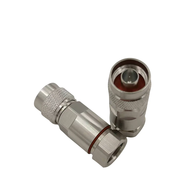 product n type 75 ohm male rf connector with copper contact to 12 inch 75 ohm cable n 75jb 12-3