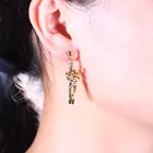 Earrings Couple Hugging Pendant Earrings Exquisite Gold Earrings For Women Fashion Pendants For Couple