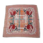 Scarf Fiber Amazon Hot Sale Summer Sunscreen Silk Scarf Synthetic Fiber Scarf 90*90 Customizable Scarf