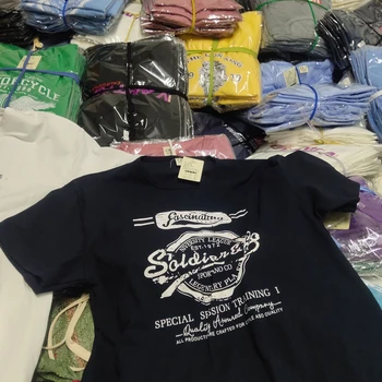 2022 Cheap Bulk Clothes Mix Brand Assorted Men T-shirt Mixing Korean Bales Mixed Clothing
