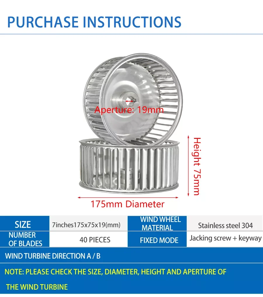 Temperature Resistant Galvanized Impeller, Stainless Steel - detail 8
