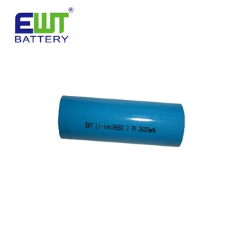 EWT ICR18650 3.7v 2600mah Power Super Capacitor Rechargeable Battery for electric device/led light/heated gloves