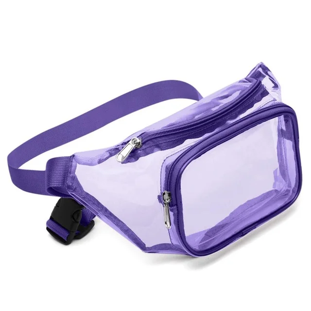 Wholesale Custom Outdoor Women Men Waterproof Transparent Waist Bag PVC Clear Fanny Pack