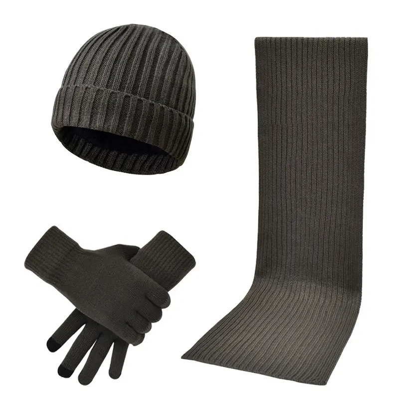 men's designer hat and gloves set