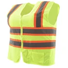 Vest Ansi Safety Vest ANSI Class 2 Safety Vest Two-tone Reflective Safety Vest Surveyors Vest With 3-pocket