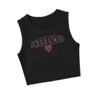 Tops Top Women Crop Tops BILLIONS Wholesale Crop Tank Tops Rhinestone Print Women Ribbed Tank Top