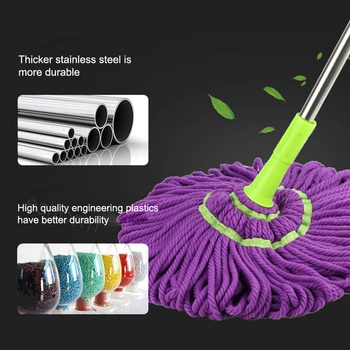 Triangle Mop Lengthen Glass Ceiling Lazy Clean Kitchen Wall Flat For Wash Floor Windows Telescopic Wiper 180 Degree Rotating Tr