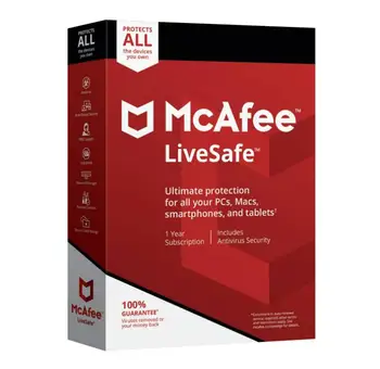 Computer software internet security multi users one year mcafee total protection 2021