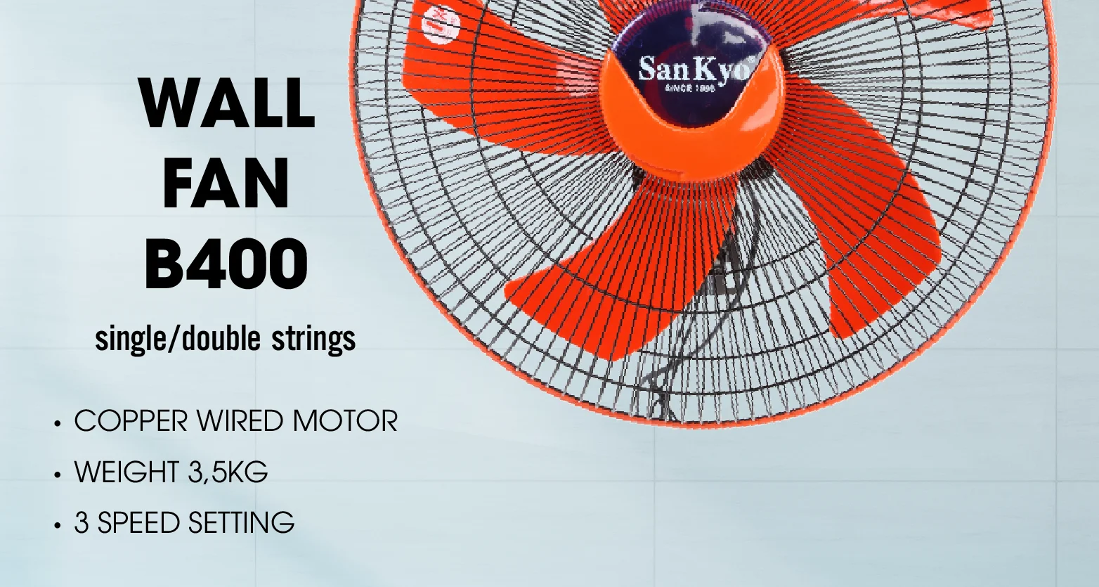 Metal Air Cooling Fan, 220V, Wall - detail 6