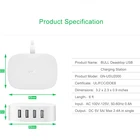 Usb Adapter Adapter High Quality Design US Standard ETL Multi Usb Port Plug Adapter Mobile Phone Universal Charger