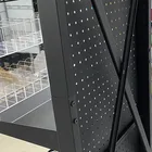 Trade Show Grocery Store Trade Show Perforated Metal Floor Display Shelving