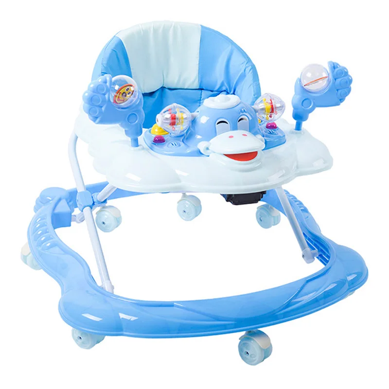 Guangzhou Rubber Wheel Music Newborn 2 In 1 Safety Baby Rolling Swing Chair Walker Happy For Baby Girls