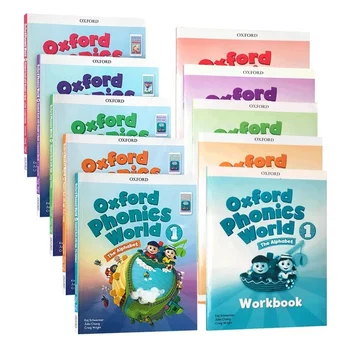 5 Books Oxford Phonics World Original English Reading Children's Books Educational Toys for Children English Teaching Oxford