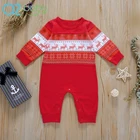 Baby Clothes Baby Clothes Manufacturer Children's Wear Baby Clothes Jumpsuit Christmas Long Sleeve One-piece Romper H1288