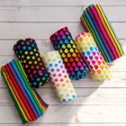 Excellent Soft And Stretchy Bright Color Rainbow Custom Digital Printed Cotton Spandex Lycra Jersey Knit Fabric