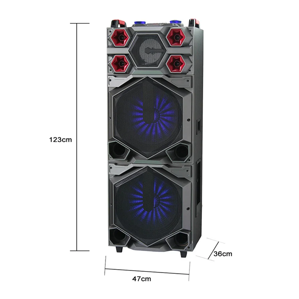 Fabricante De Guangzhou Azul-diente Karaoke De La Fiesta De La Batería  Portátil Trolley Con Luces De Colores - Buy Speakers Audio Speaker Box,15  Inch Subwoofer Rechargeable Speaker,Double 15 Inch Speaker Product on