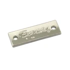 Tags Custom Handbag Brand Metal Logo Designer Metal Plate Engraved Metal Tags Bag Logo Hardware Label