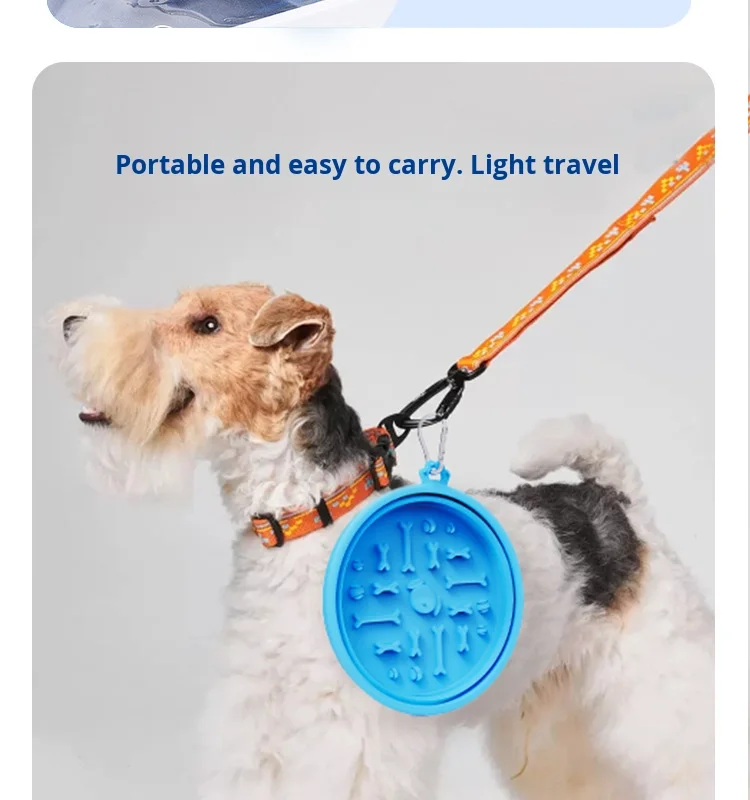 Hot Selling Portable Folding Silicone Bowl Outdoor Pet Water and Food Feeding Bowl for Dogs details