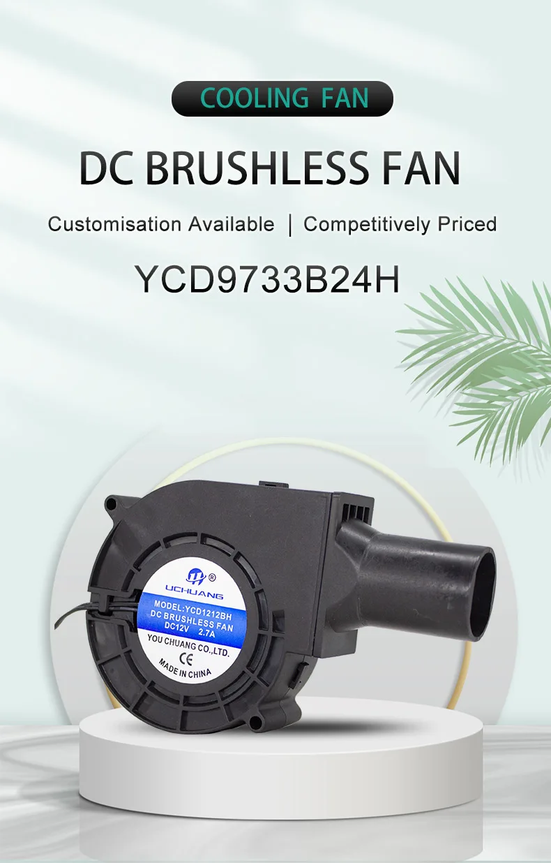 Centrifugal Blower, YC9733, 97x97x33mm, 12V, 24V - detail 2