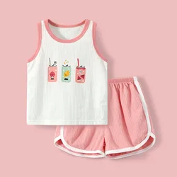 Baby Boys Clothing Sets cotton short sleeveless shirt pants baby clothing summer children clothes