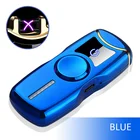 Cigar Usb Lighter Usb Slim Cigar Fingertips Lighter USB Rechargeable Electronic LED Light Plasma Lighter