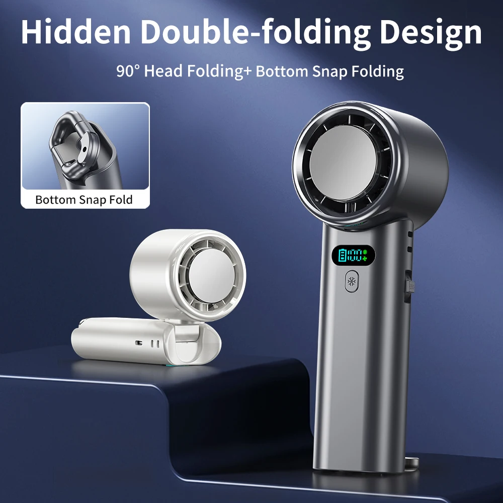 Foldable Mini Handheld Fan, Portable, LED, MOQ - detail 14