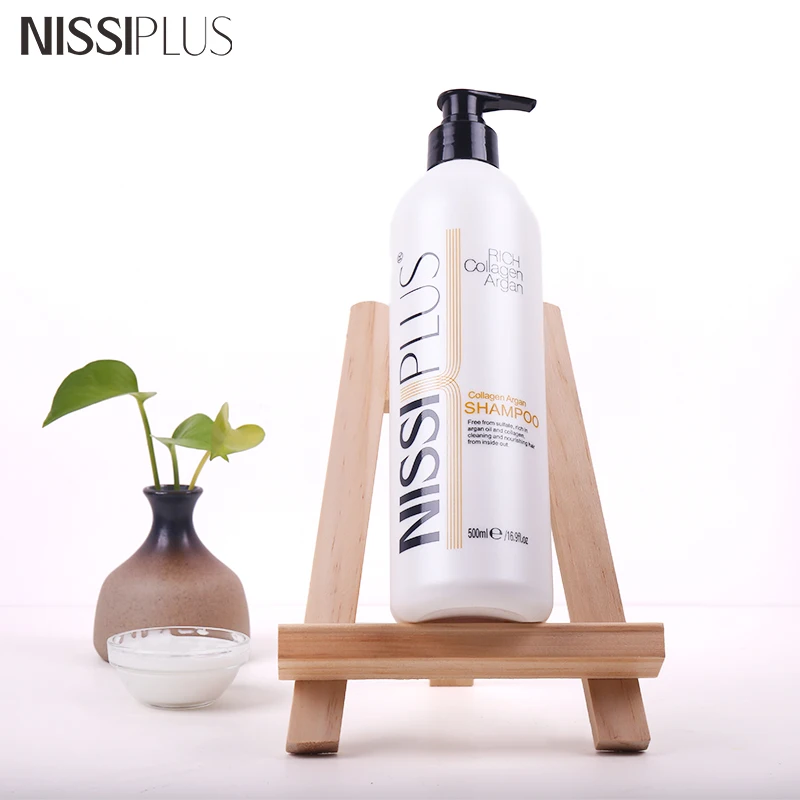 NISSIPLUS OEM/ODM factory price hair growth solution anti-dandruff and nourishing argan collagen shampoo