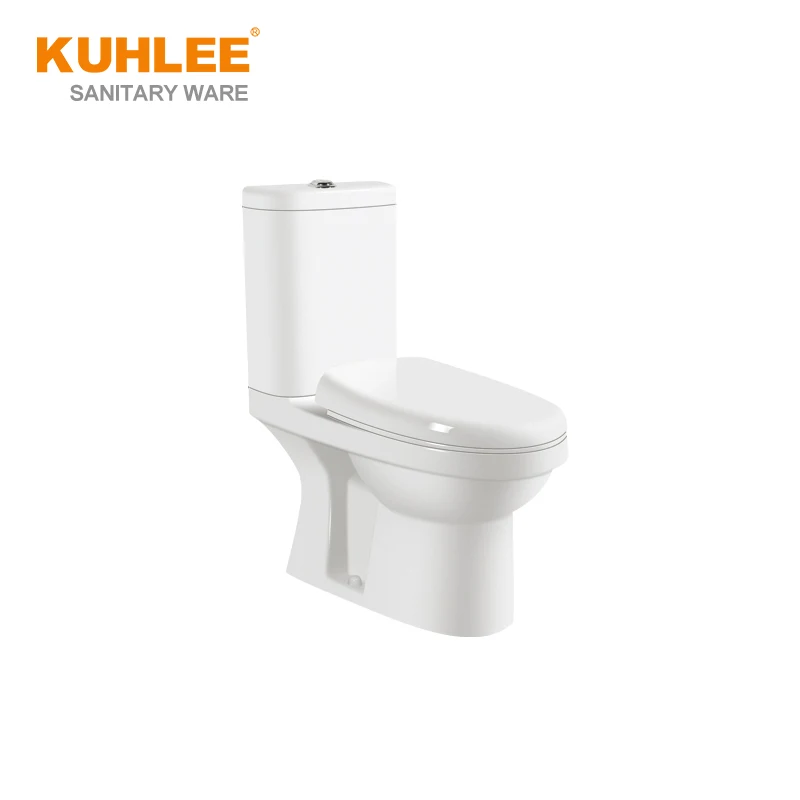 South Africa High Quality Bathroom WC White Ceramic Sanitary Ware Washdown Two Piece Toilet Bowl