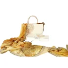 Pure Silk Fashion Luxury Printed Long Beautiful Stylish Georgette Pure Scarves Wholesale 100% Satin Silk Scarf