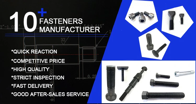 Steel Black Oxide Full Thread 8.8 Grade Customized Round Head Liner Bolt supplier