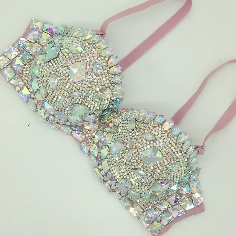 Stick On Crystals Nightclub Swimsuit Bikini New High End Nightclub