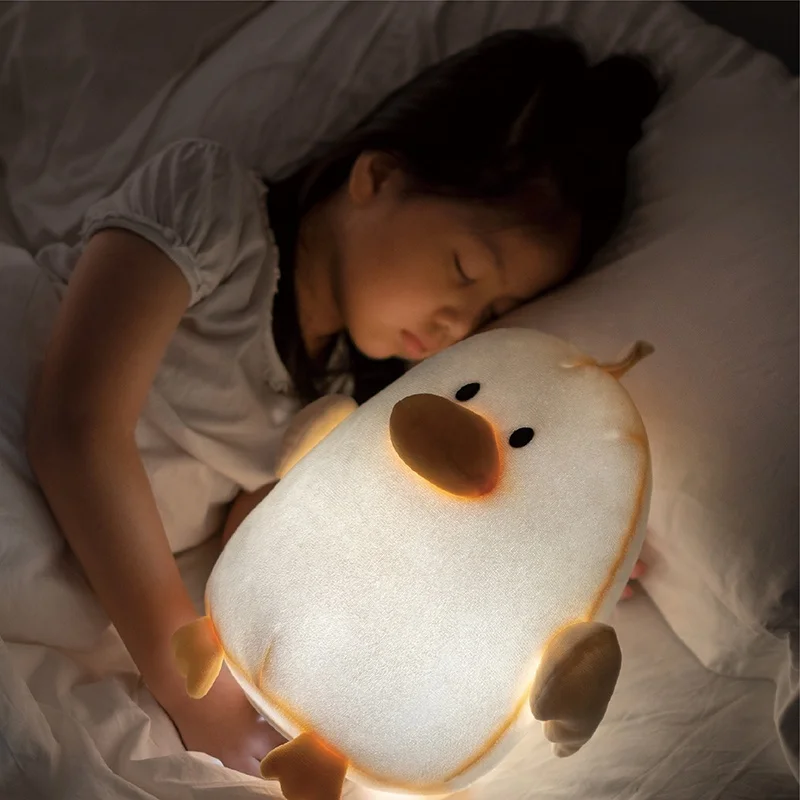 Children's Huggable Sleep Duck Night Light Rechargeable Led Night