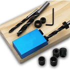 Tools Angle Drill Guide Set Hole Puncher Locator Jig Drill Bit Set For DIY Carpentry Tools Pocket Hole Jig Kit