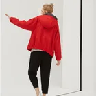 Hoodie Jacket 2021 Stand Collar Slim Outerwear Spring Women Crop Top Windbreaker Hoodie Jacket Custom