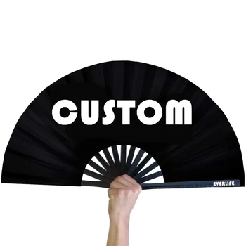 Bamboo custom customized custom logo personalized hand fan With Promotional Price