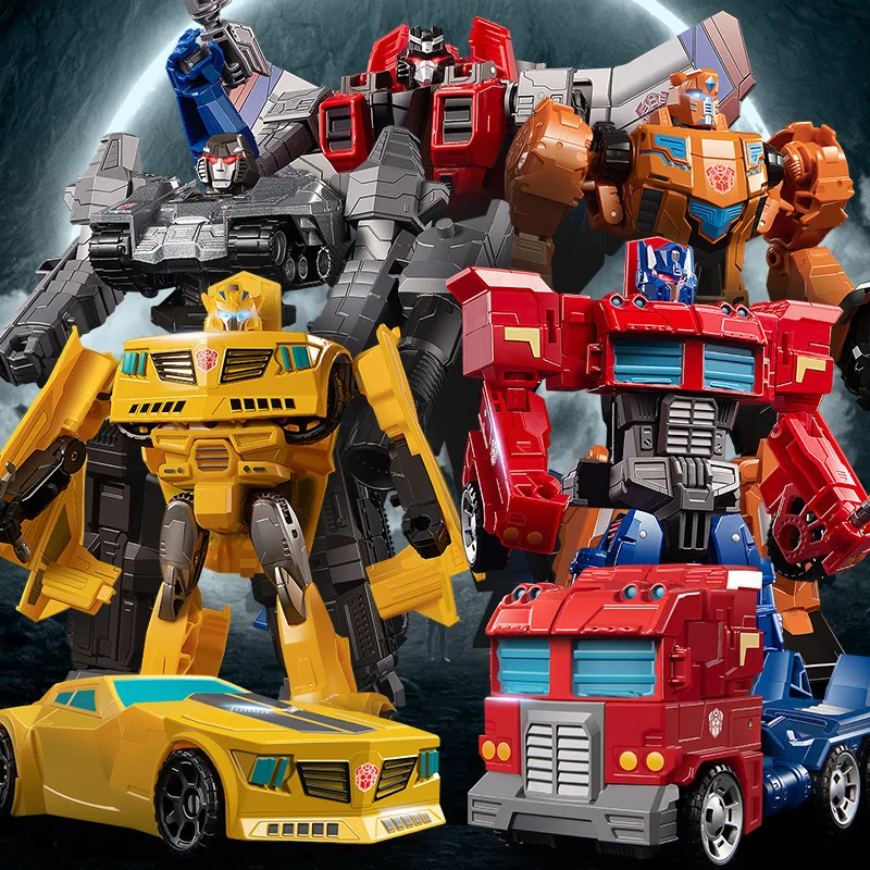 Transformation Toy Car Robot Model Alloy Version Optimus Wasp Cable Dinosaur King Kon Kidsren's Boy Figure