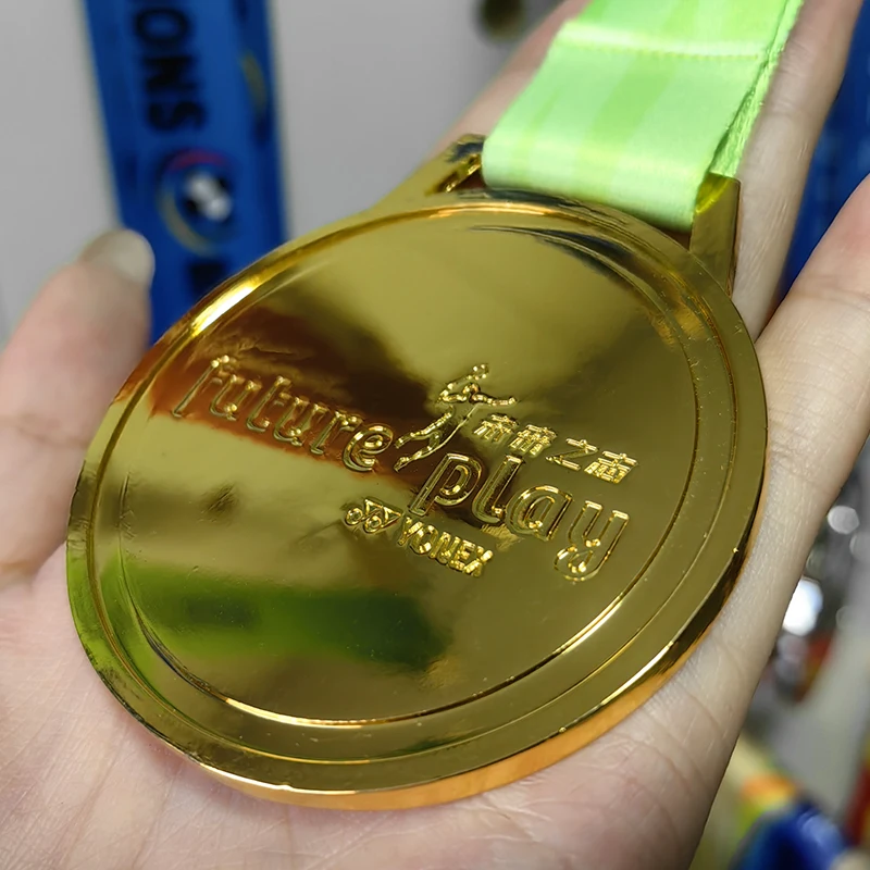 Customization Logo Gold Silver Bronze Metal Sports Medals Award Gold Badminton Champion Medal manufacture