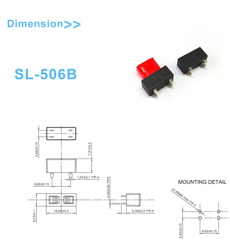20A Max Current 10 kA Breaking Capacity PCB Mount Blade Fuse Holder for Automotive Applications