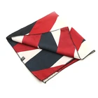 Silk Scarf Square Square 100% Silk Scarf Printed Custom Small Silk Satin Square Neck Scarf For Handbags